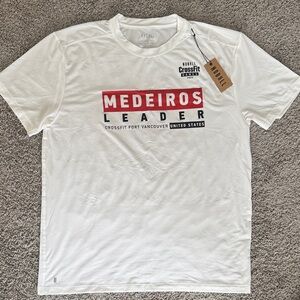 NOBULL White and Red Graphic Men's Tee